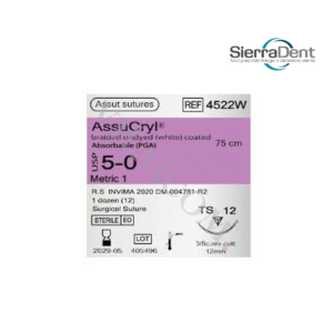 ASSUCRYL 5-0 TS-17 75 CM ASSUT SUTURES X UNIDAD