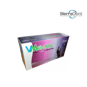 GUANTE DE NITRILO NEGRO VITAL MEDIC / PRECISION TALLA S