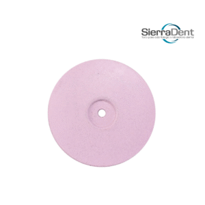 RUEDA SILICONADA/PORCELANA GRANO ROSA MEDIO CILINDRICA
